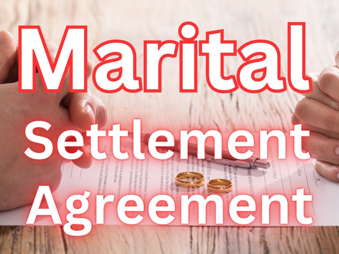 Filing Marital Agreement with Divorce Paperwork