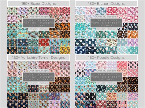 Dog Papers Ultimate Dog Bundle Seamless Tile Designs Dog Digital