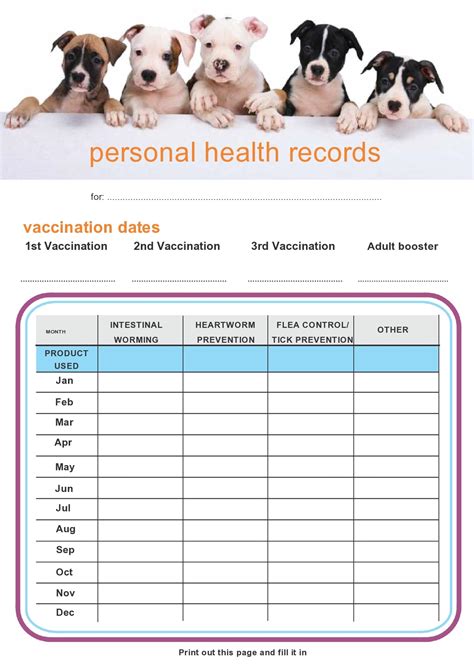 Dog Vaccination Record Printable Pdf Fill Online,, 54% Off