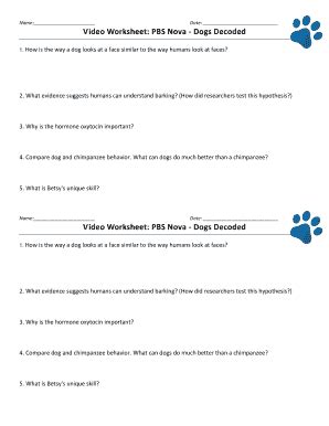 Dogs Decoded Answers Complete With Ease Airslate Signnow