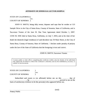 Domicile Letter 1996 2024 Form Fill Out And Sign Printable Pdf