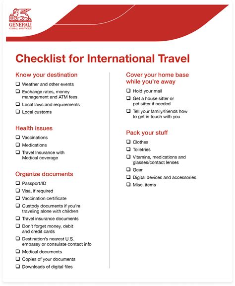 Download A Checklist For Traveling Abroad