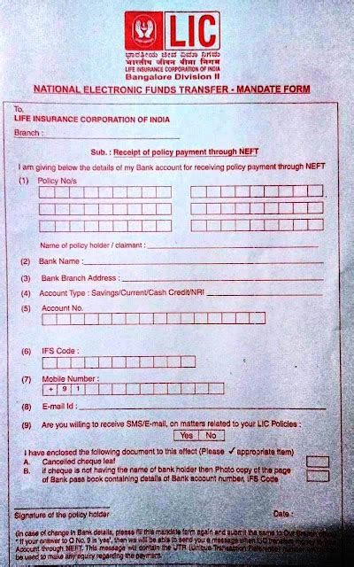 Download Lic Maturity Forms Online Documents Required For Submission