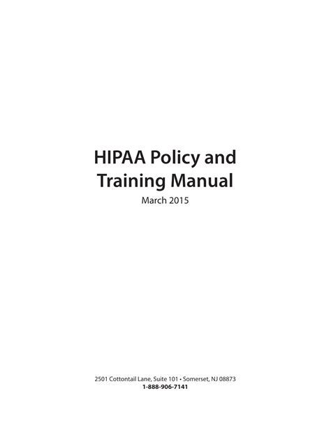 Download Your Free Hipaa Training Manual Template Or Try This Instead