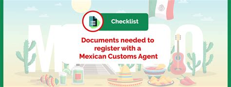 Downloadable Checklist Of Documents To Register With A Mexican