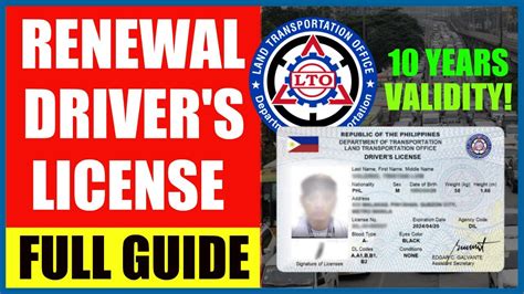 Driver S License Renewal How To Renew With Lto In 2023