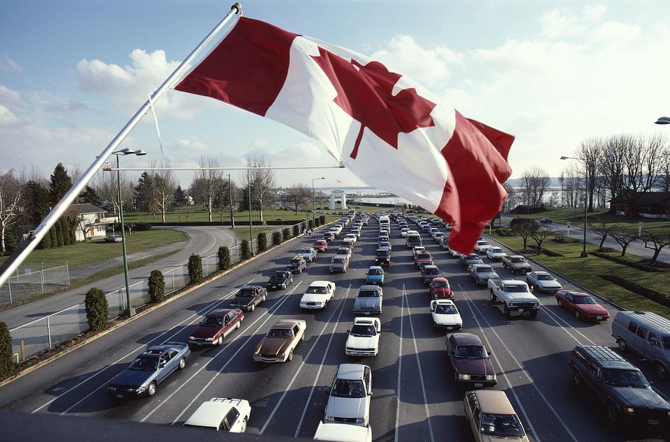 Driving Across The U S Border Into Canada In A Rental Car