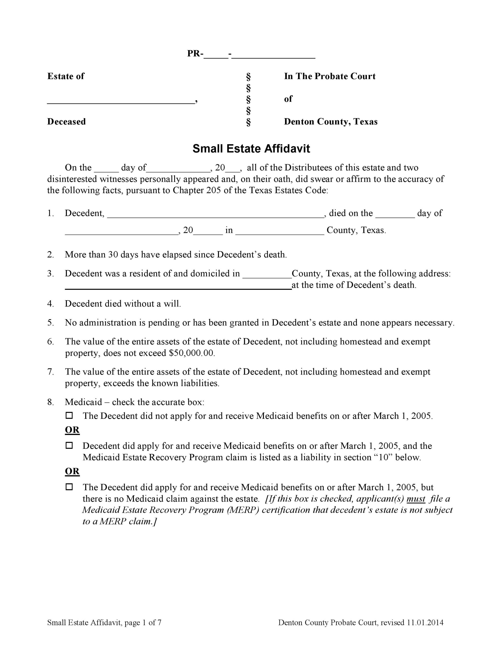 Drop Charges Printable Free Affidavit Of Non Prosecution Form Texas