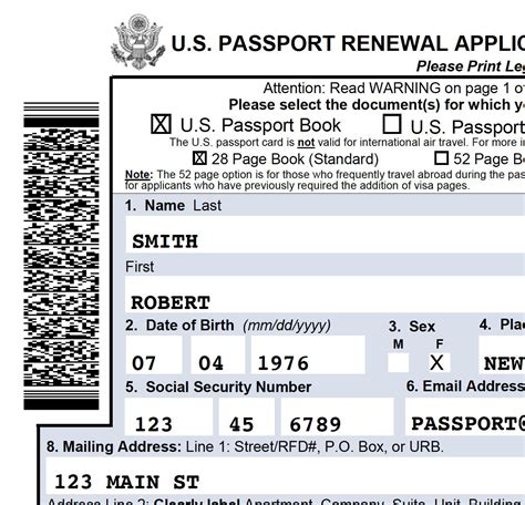 Ds 82 How To Fill Out Passport Renewal Form With Examples