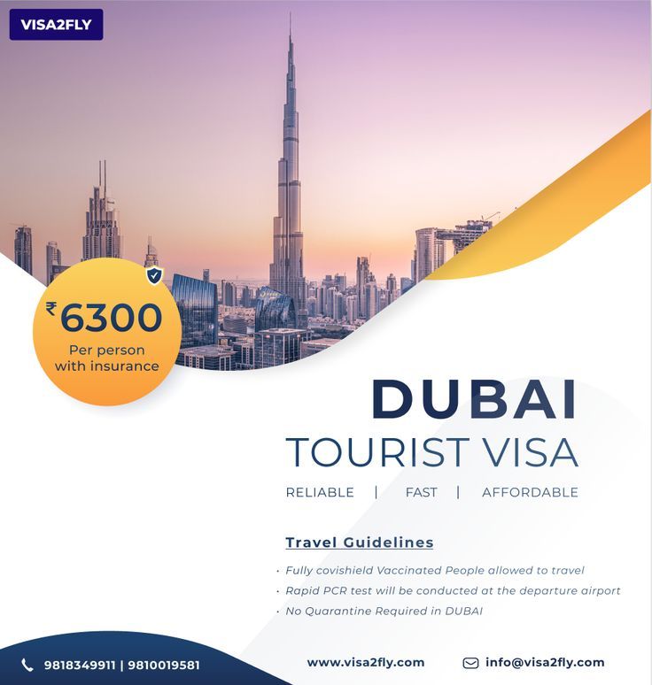 Dubai Tourist Visa Dubai Travel Tourist Visit Dubai