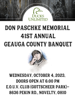 Ducks Unlimited Ducks Unlimited Don Paschke Memorial Geauga County