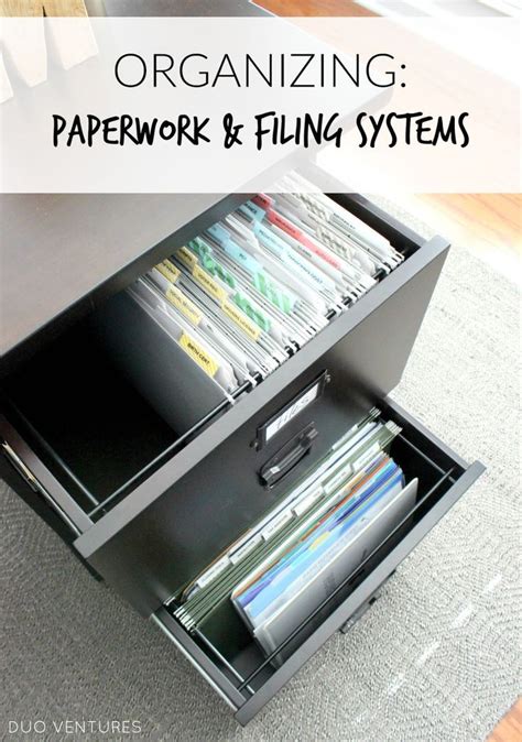 Duo Ventures Organizing Paperwork Amp Filing Systems