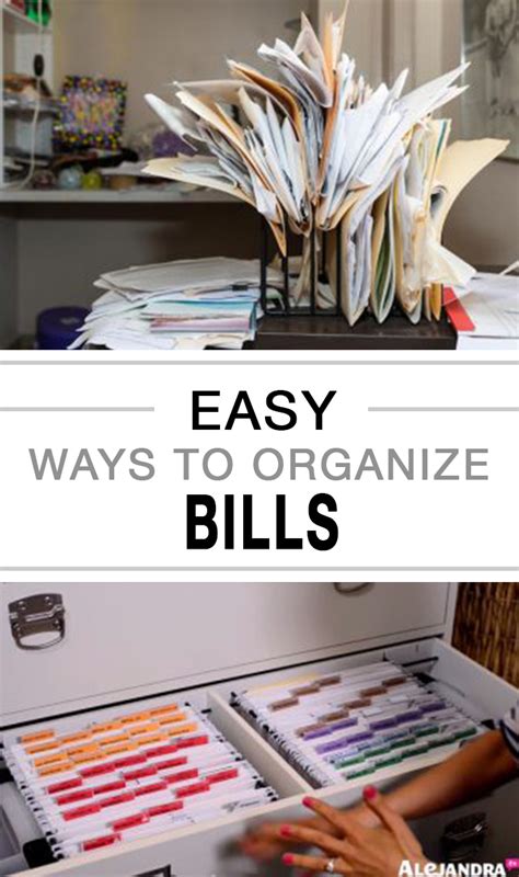 Easy Ways To Organize Bills The Organized Chick