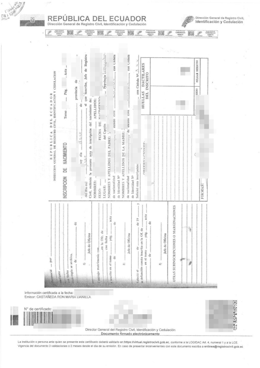 Ecuador Apostille Uebersetzungen Kaufen