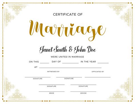 Editable Marriage Certificate Editable Printable Wedding Etsy Sweden