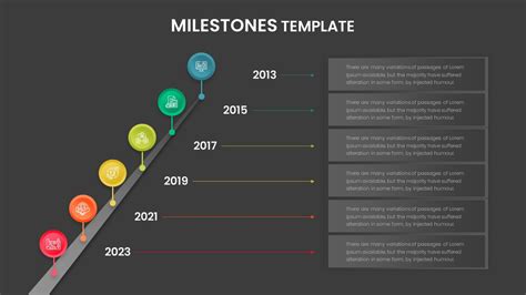 Editable Milestones Slide Templates Slidekit