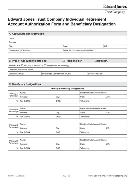 Edward Jones Change Of Beneficiary Form Fill Out Sign Online Dochub