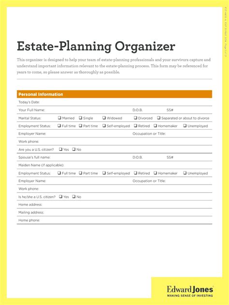 Edward Jones Estate Planning Organizer Download Airslate Signnow