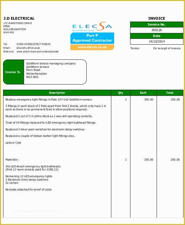 Electrical Contractor Paperwork Job Completion Sheets Every Electrician Needs It Forms