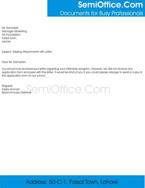 Email For Missing Attachments With Letter Semioffice Com