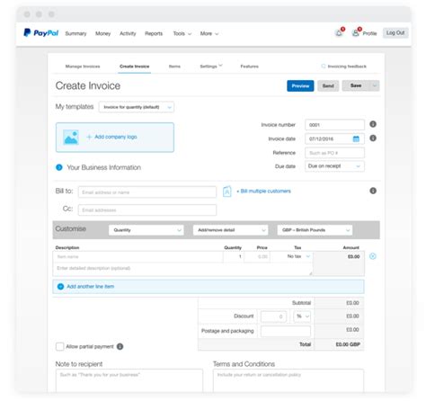 Email Invoices Business Solutions Paypal Ls