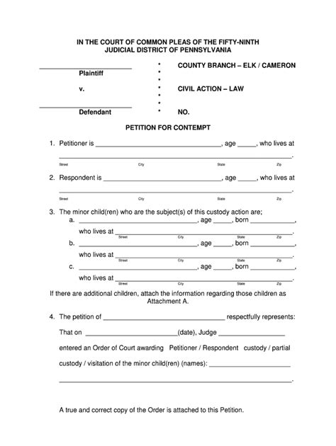 Emergency Custody Order Nc Form Fill Online Printable Fillable