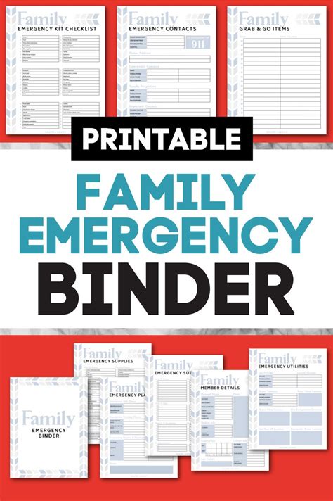 Emergency Preparedness Binder Family Emergency Binder Emergency Preparation In Case Of