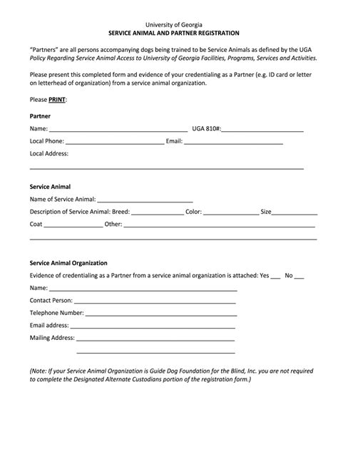 Emotional Support Animal Form Pdf Fill And Sign Printable Template Online