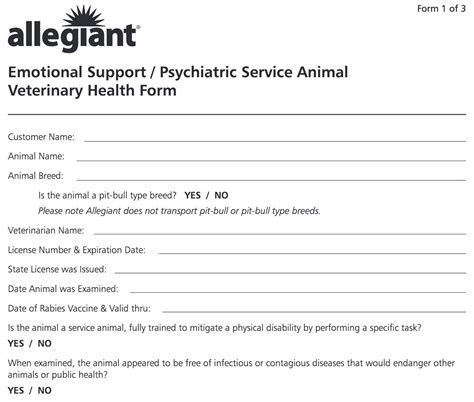 Emotional Support Animal Printable Form Tutore Org Master Of Documents