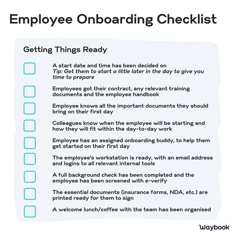 Employee Onboarding Checklist New Employee Process Template