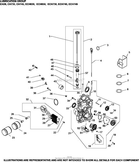 Engine Exploded View Diagram Kohler Command Pro 740 Kohler C