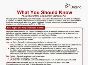 Esa Poster Now A Requirement In Ontario Fusion Career Services Blog