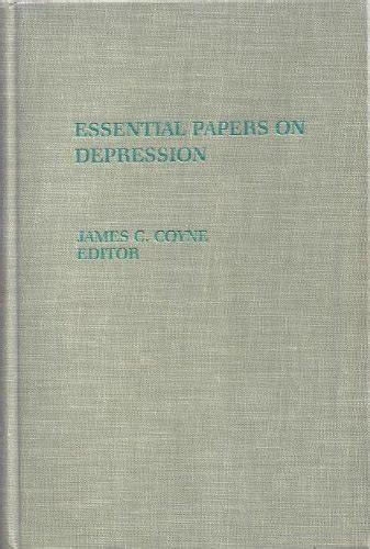 Essential Papers On Depression Edited By James C Coyne 1985 Hardcover Book