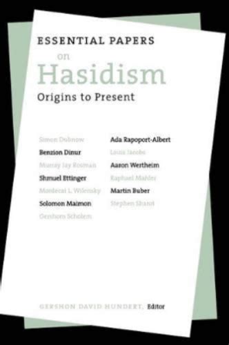 Essential Papers On Hasidism By Gershon David Hundert Hardcover Barnes Amp Noble