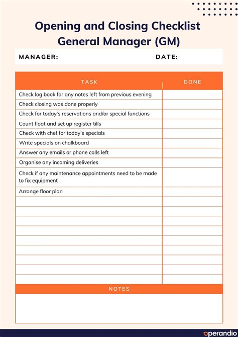 Essential Restaurant Checklist For Opening Amp Closing