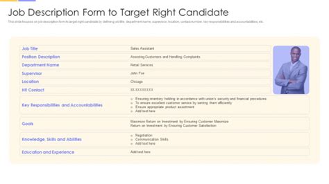 Establishing Social Media Hiring Plan Job Description Form To Target