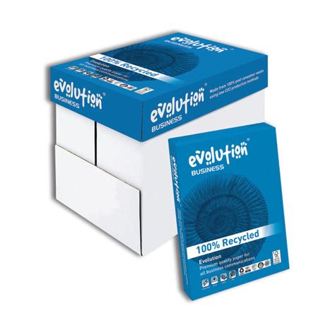 Evolution Business A4 Recycled Paper 80Gsm White Pack Of 2500