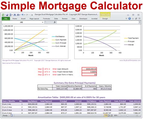 Excel Mortgage Calculator With Taxes And Insurance Excelxo Com