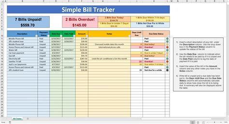 Excel Spreadsheet For Bill Tracking Within Bill Tracking Spreadsheet Template Excel For Bills