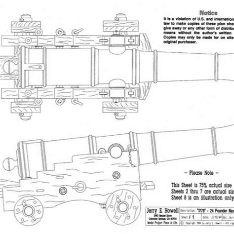 Exclusive 6 Lb Naval Cannon Carriage Plans Free Pdfl