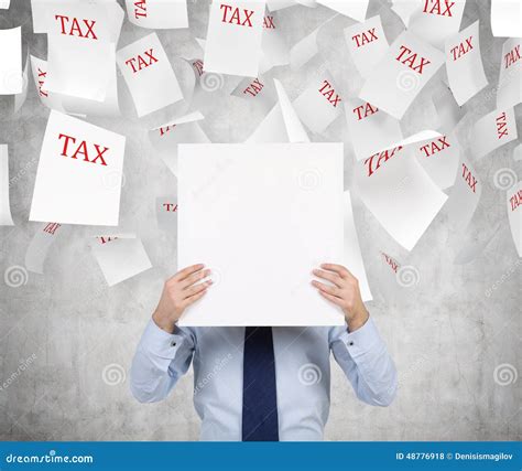 Falling Tax Papers Stock Photo Image Of Closeup Accountant 48776918