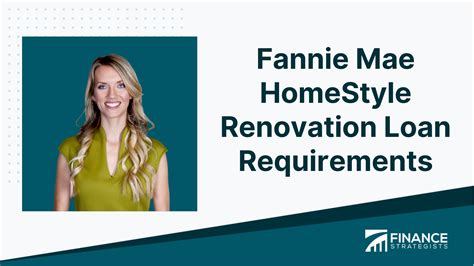 Fannie Mae Homestyle Renovation Loan Requirements