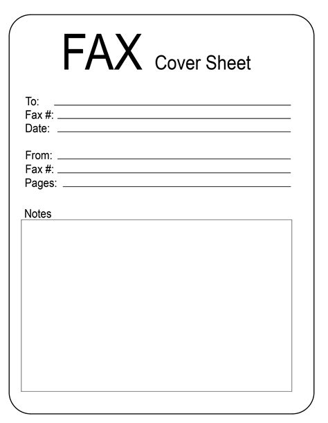 Fax Cover Sheet 10 Free Pdf Printables Printablee