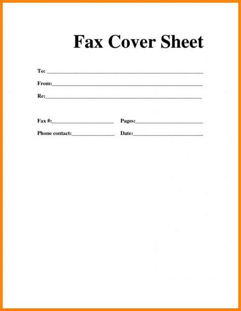 Fax Cover Sheet Word Doc Cover Sheet Template Fax Cover Sheet Cover Letter Template Free