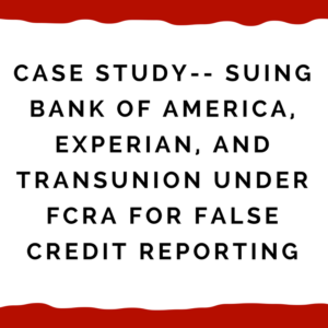 Fcra Case With Equifax Suing Because They Reported Consumer Dead