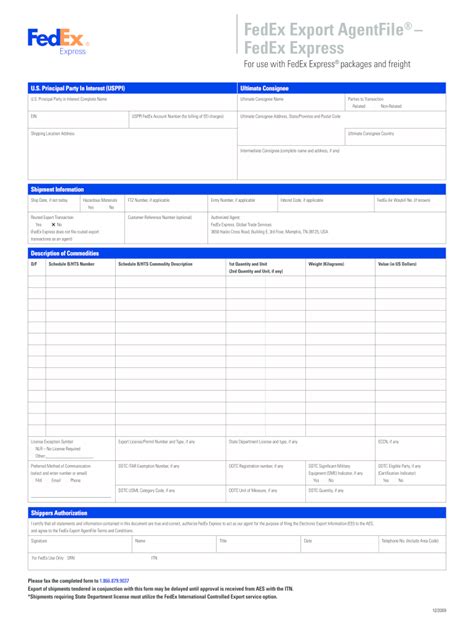 Fedex Application Form Fill Out Printable Pdf Forms Online