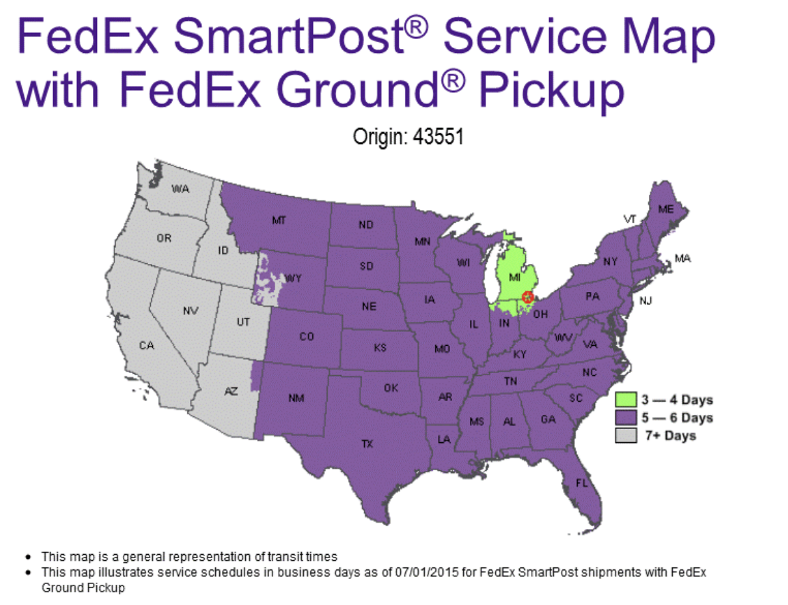 Fedex Zone Chart Lasopacali