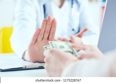 Female Doctor Refusing Image Photo Free Trial Bigstock