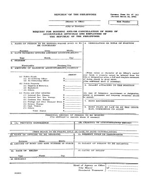 Fidelity Bonding Forms Bureau Of The Treasury Fill And Sign Printable