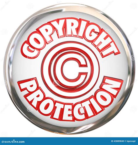 File Copyright Protection 3D Words On Stock Illustration 1095047924